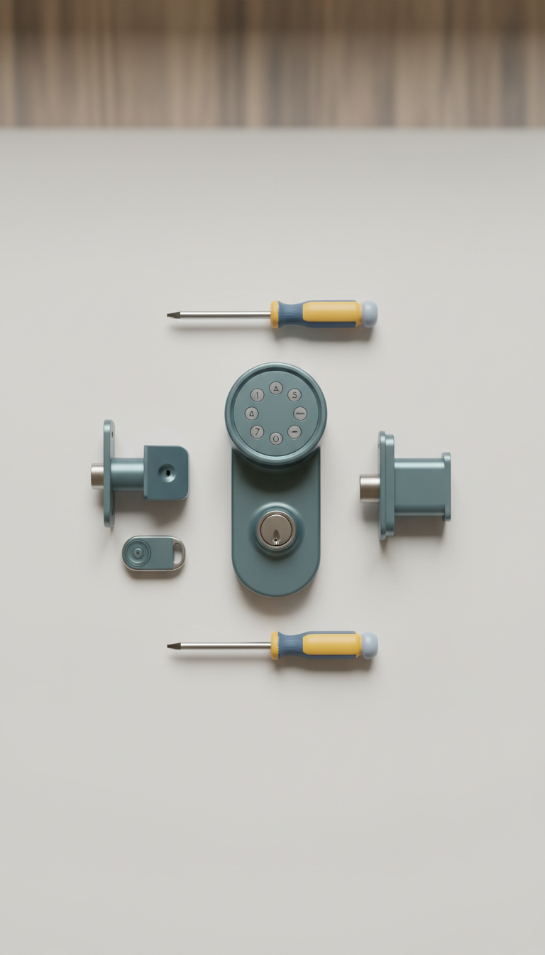 Smart Door Lock Install Kit With Branded Screwdriver